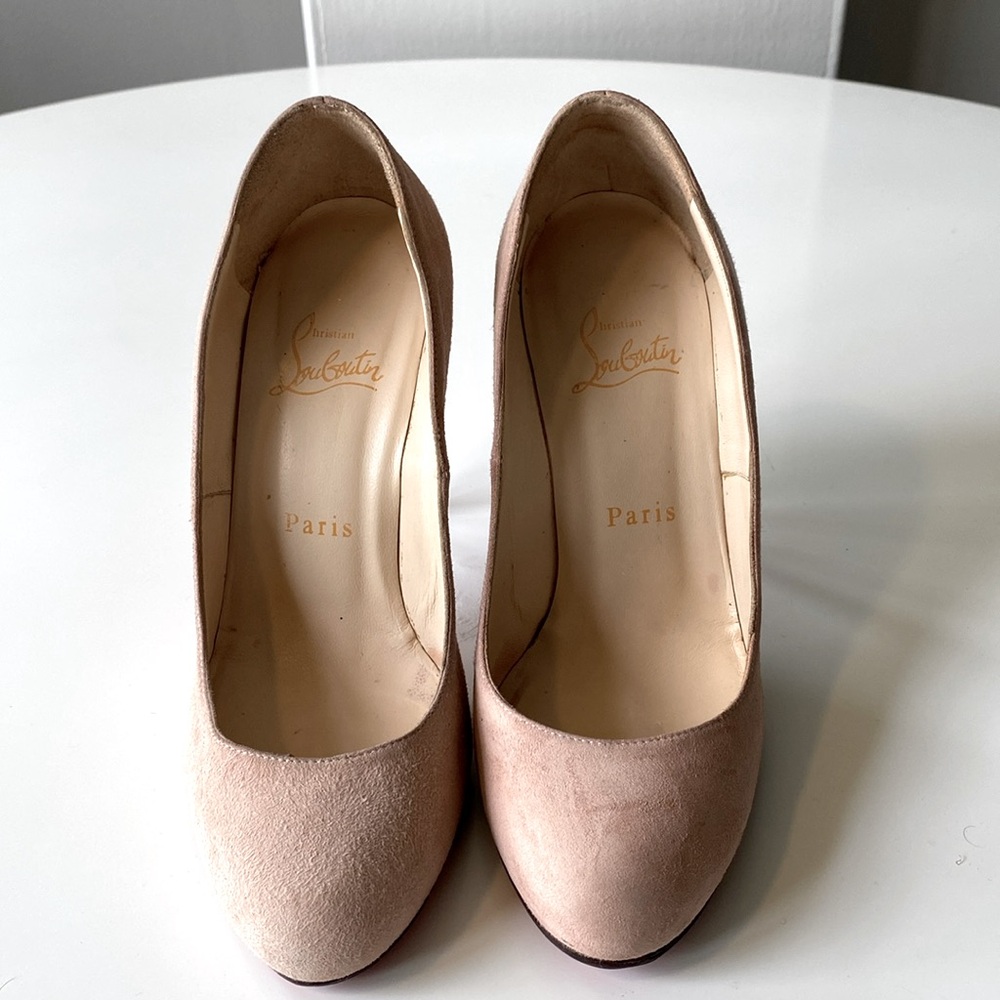 Christian Louboutin Dolly 100 Rosy Pink Suede 36 - Picture 4 of 7